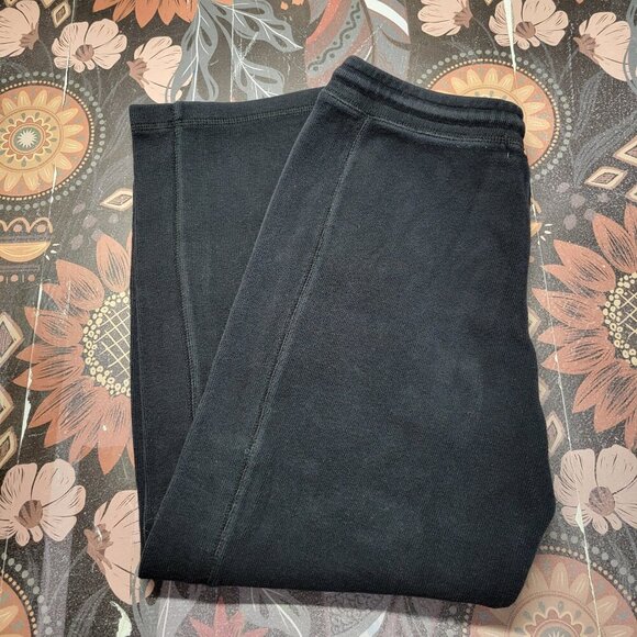 Caribbean Joe Let Go Small Black Pull On Drawstring Heavy Sweatpants - Picture 1 of 10